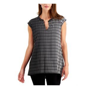 ALFANI Womens Cap Sleeve Top